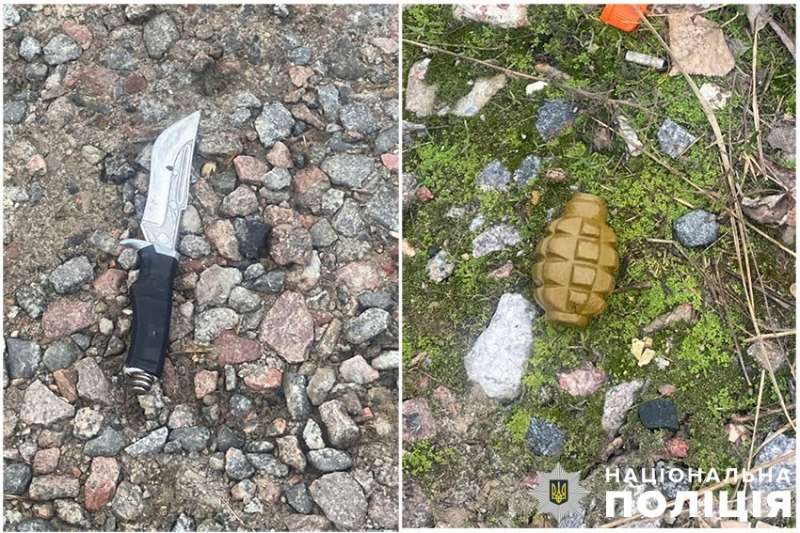 Відбивалися ножем та гранатою: спіймані на гарячому злодії чинили опір поліцейським у Києві (фото, відео)